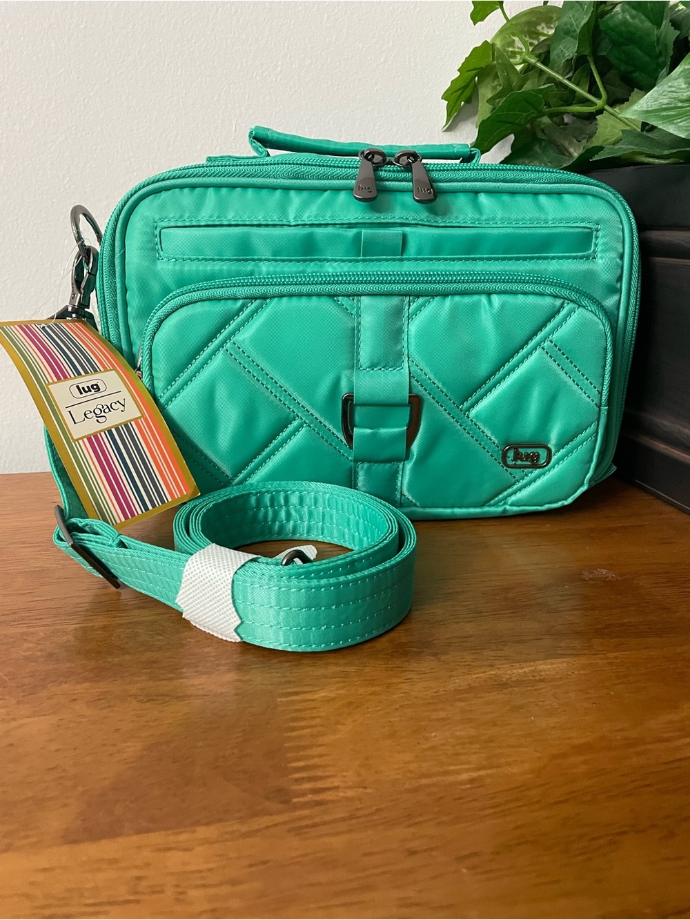 LUG Carousel Crossbody Bag - Teal NWT